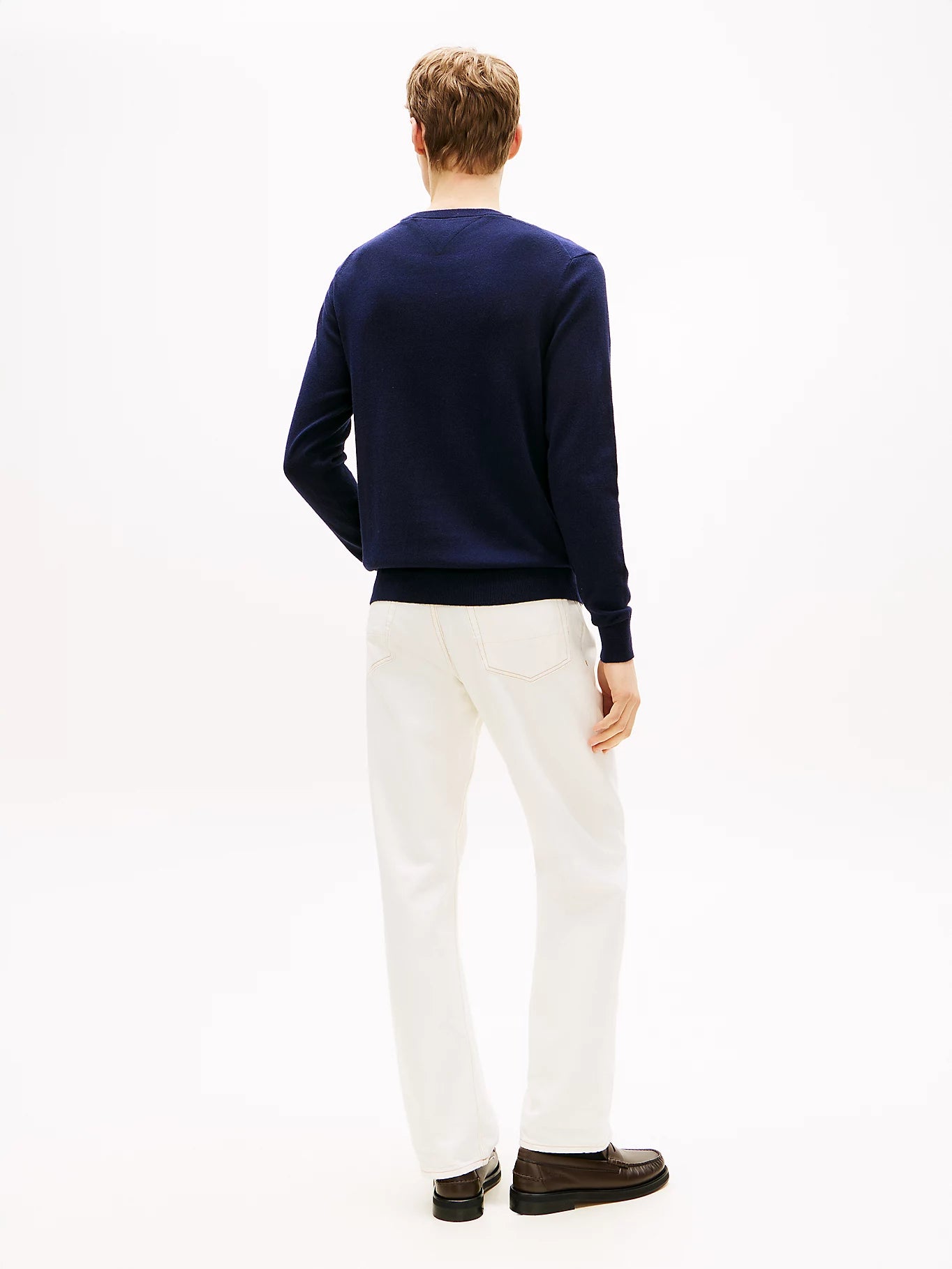 Pull Col O Bleu Marine Tommy Hilfiger 