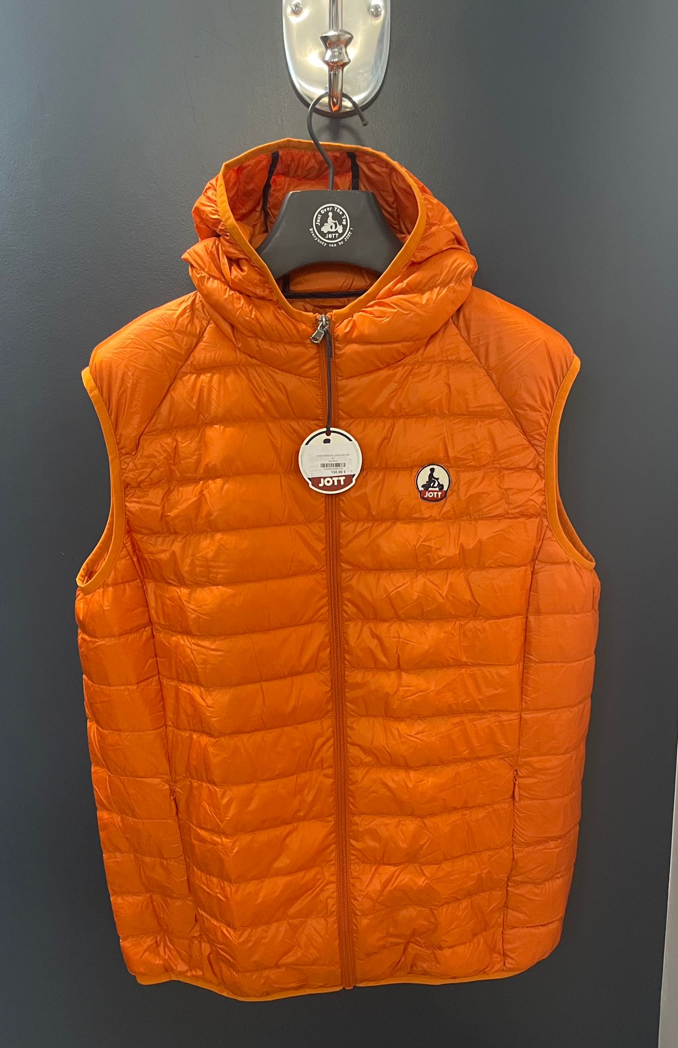Doudoune JOTT Pat orange  - Doudoune sans manches homme à capuche