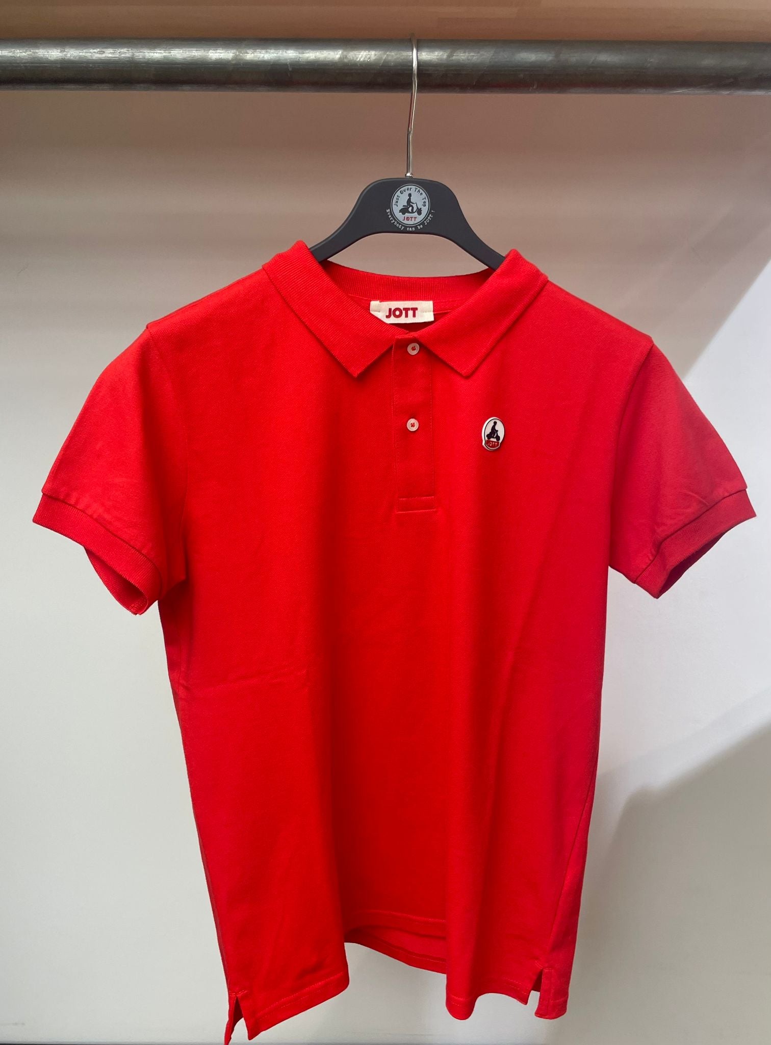 Polo rouge - Polo enfant mixte piqué de coton
