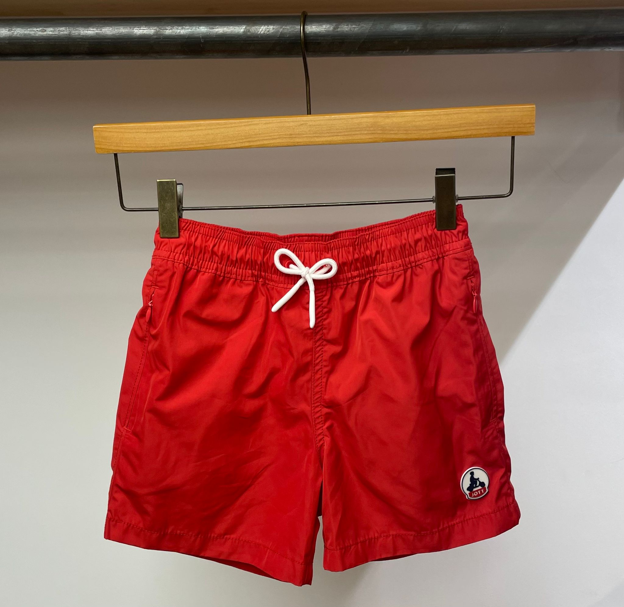 Short de bain Cassis rouge - Short de bain enfant mixte