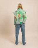 Kimono San Francisco Nazcas vert - Kimono Aokyanos matelassé femme