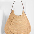 Sac Hobo Raphia Naturel Artisanal - Meva Tea Madagascar