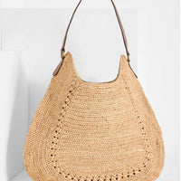 Sac Hobo Raphia Naturel Artisanal - Meva Tea Madagascar