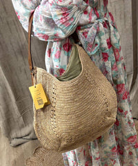 Sac Hobo Raphia Naturel Artisanal - Meva Tea Madagascar