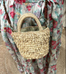 Mini-bag Naka Raphia Naturel - Sac Artisanal à Franges Madagascar