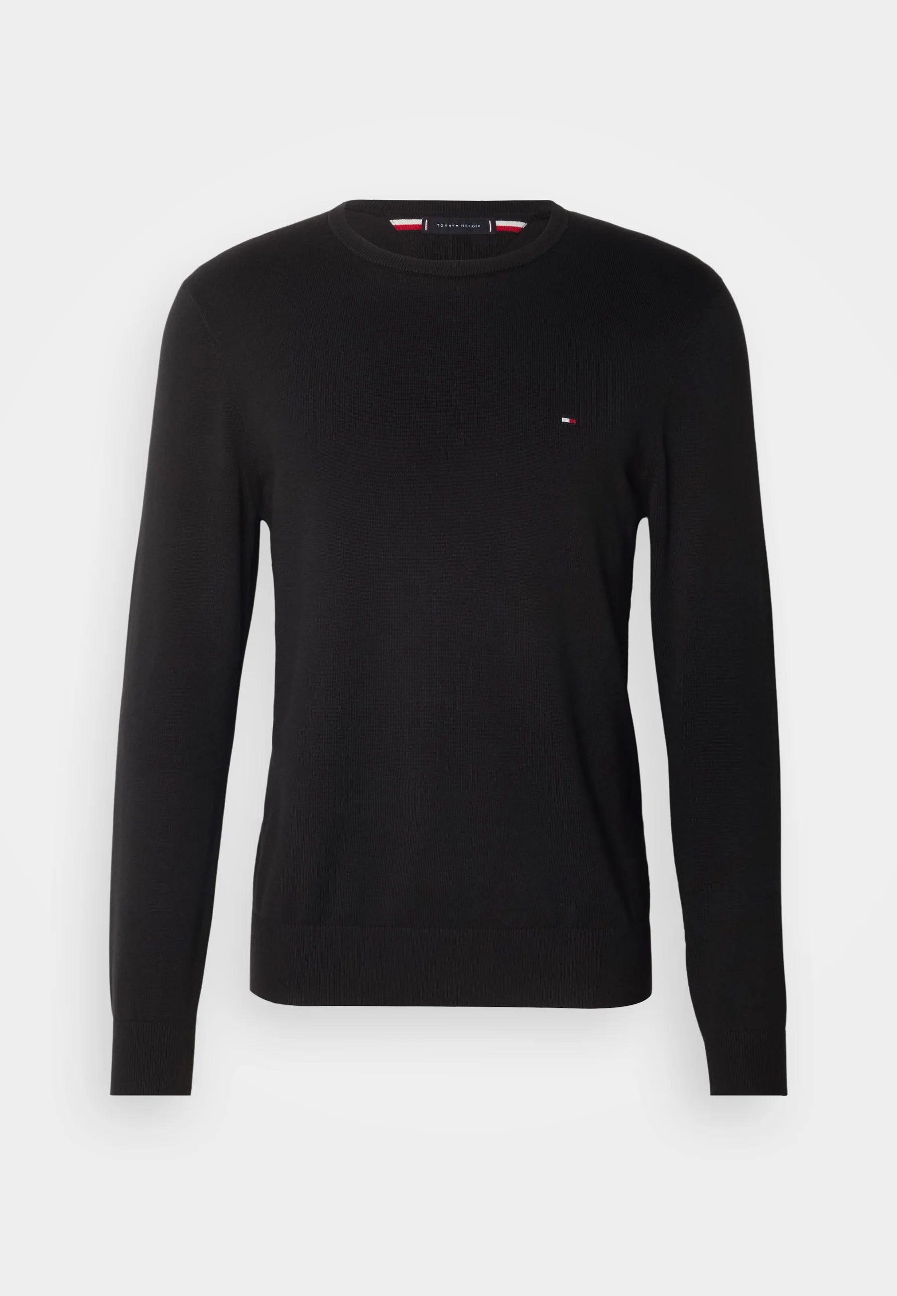 Pull col rond noir homme Tommy Hilfiger – Pull classique haut de gamme Urban Chic