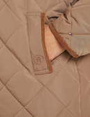 Veste réversible Tommy Hilfiger femme – Manteau quilted brun mi-saison, confortable et durable