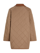 Veste réversible Tommy Hilfiger femme – Manteau quilted brun mi-saison, confortable et durable