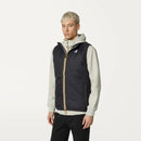 K-Way Doudoune Sans Manches Le Vrai 3.0 Rouland Warm Homme Noir — Veste Outdoor Imperméable, Coupe-Vent, Hiver