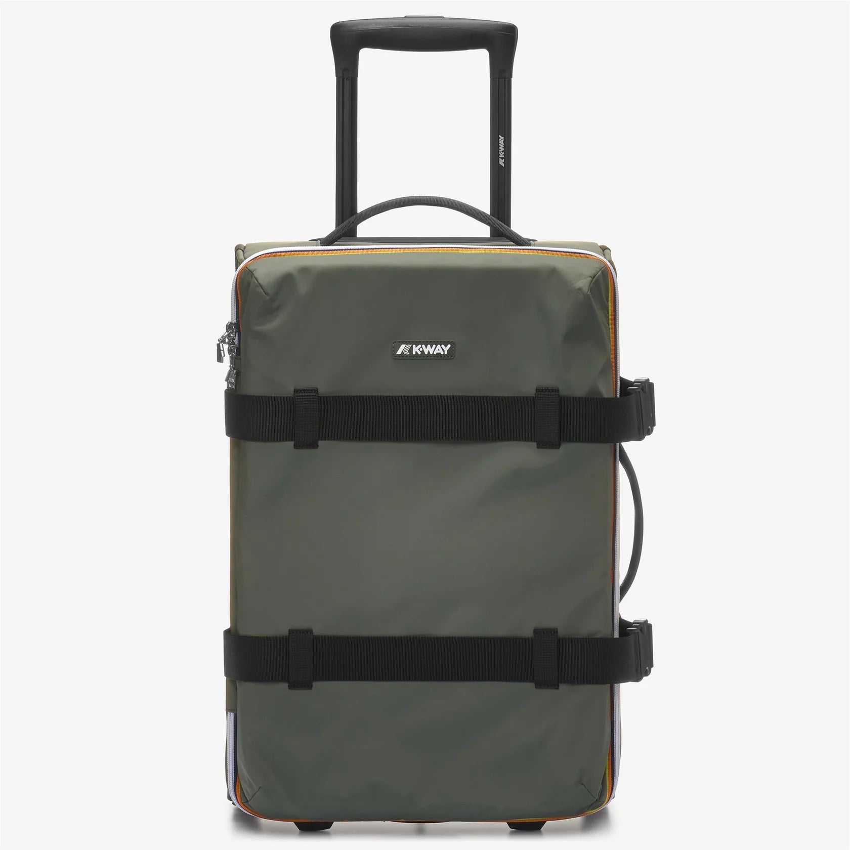 Petite valise K-Way kaki déperlante – bagage cabine léger, voyage urbain & vacances