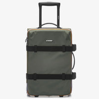 Petite valise K-Way kaki déperlante – bagage cabine léger, voyage urbain & vacances