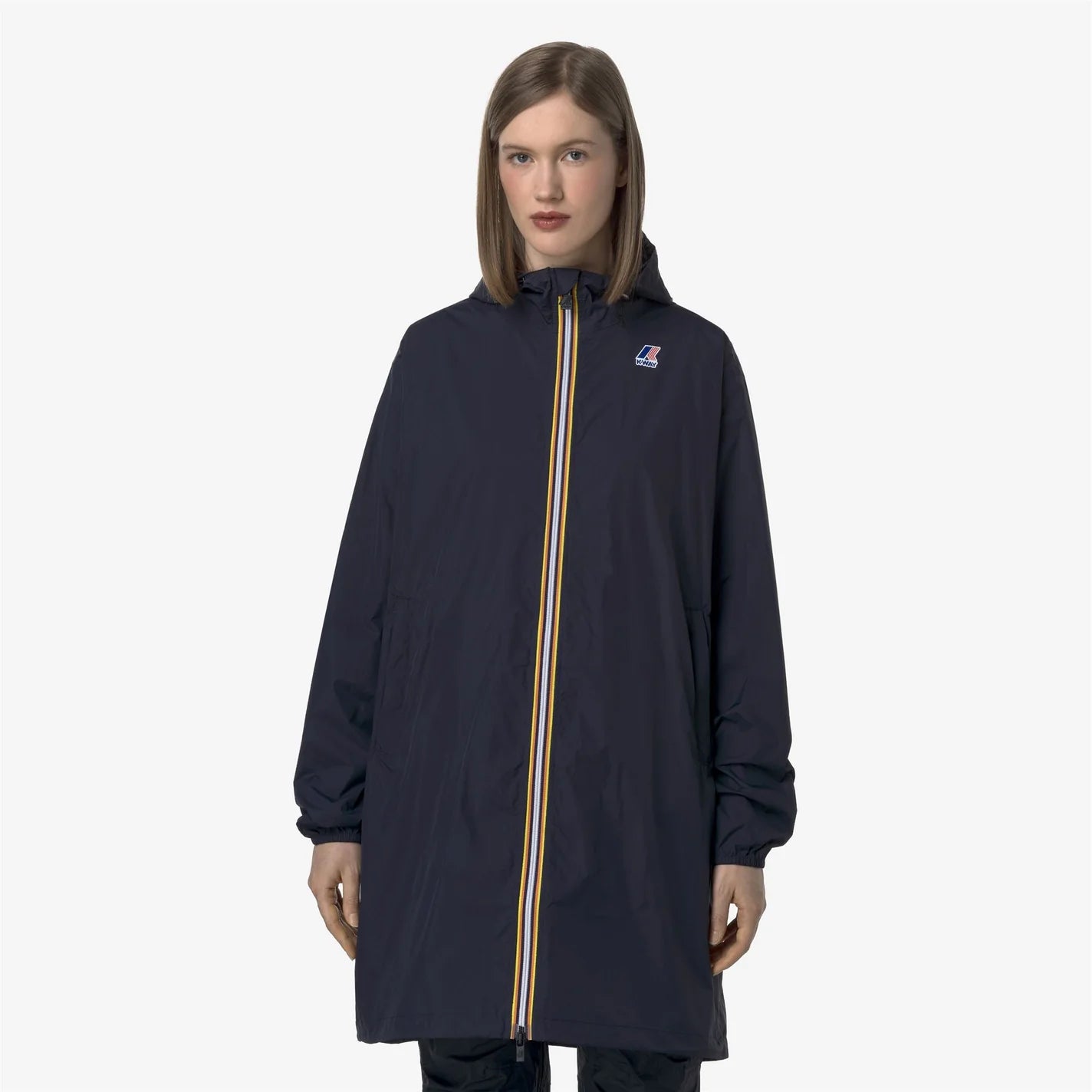 K-Way Le Vrai 4.0 Eiffel Bleu Marine — Coupe-Vent Imperméable Mixte, Capuche, Nylon Ripstop, Packs Dans Sa Poche, Tailles XS à 3XL | Urban Chic (Copie)