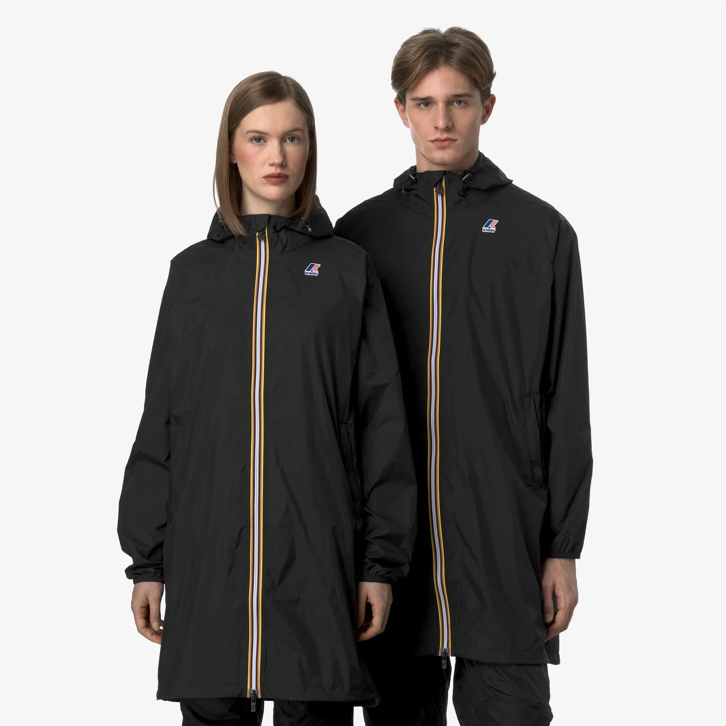 K-Way Le Vrai 4.0 Eiffel Noir — Coupe-Vent Imperméable Mixte, Capuche, Nylon Ripstop, Packs Dans Sa Poche, Tailles XS à 3XL | Urban Chic