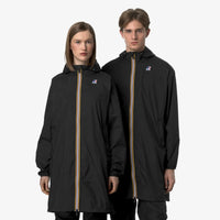 K-Way Le Vrai 4.0 Eiffel Noir — Coupe-Vent Imperméable Mixte, Capuche, Nylon Ripstop, Packs Dans Sa Poche, Tailles XS à 3XL | Urban Chic