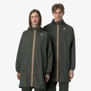 K-Way Le Vrai 4.0 Eiffel Green Blackish — Coupe-Vent Imperméable Mixte, Capuche, Nylon Ripstop, Packs Dans Sa Poche, Tailles XS à 3XL | Urban Chic