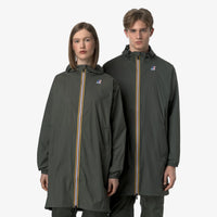 K-Way Le Vrai 4.0 Eiffel Green Blackish — Coupe-Vent Imperméable Mixte, Capuche, Nylon Ripstop, Packs Dans Sa Poche, Tailles XS à 3XL | Urban Chic