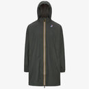 K-Way Le Vrai 4.0 Eiffel Green Blackish — Coupe-Vent Imperméable Mixte, Capuche, Nylon Ripstop, Packs Dans Sa Poche, Tailles XS à 3XL | Urban Chic