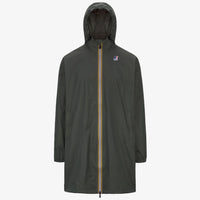 K-Way Le Vrai 4.0 Eiffel Green Blackish — Coupe-Vent Imperméable Mixte, Capuche, Nylon Ripstop, Packs Dans Sa Poche, Tailles XS à 3XL | Urban Chic