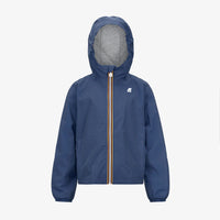 K-Way Jack Enfants Bleu Jeans – Imperméable Léger Coupe-Vent à Capuche, Garçon Fille
