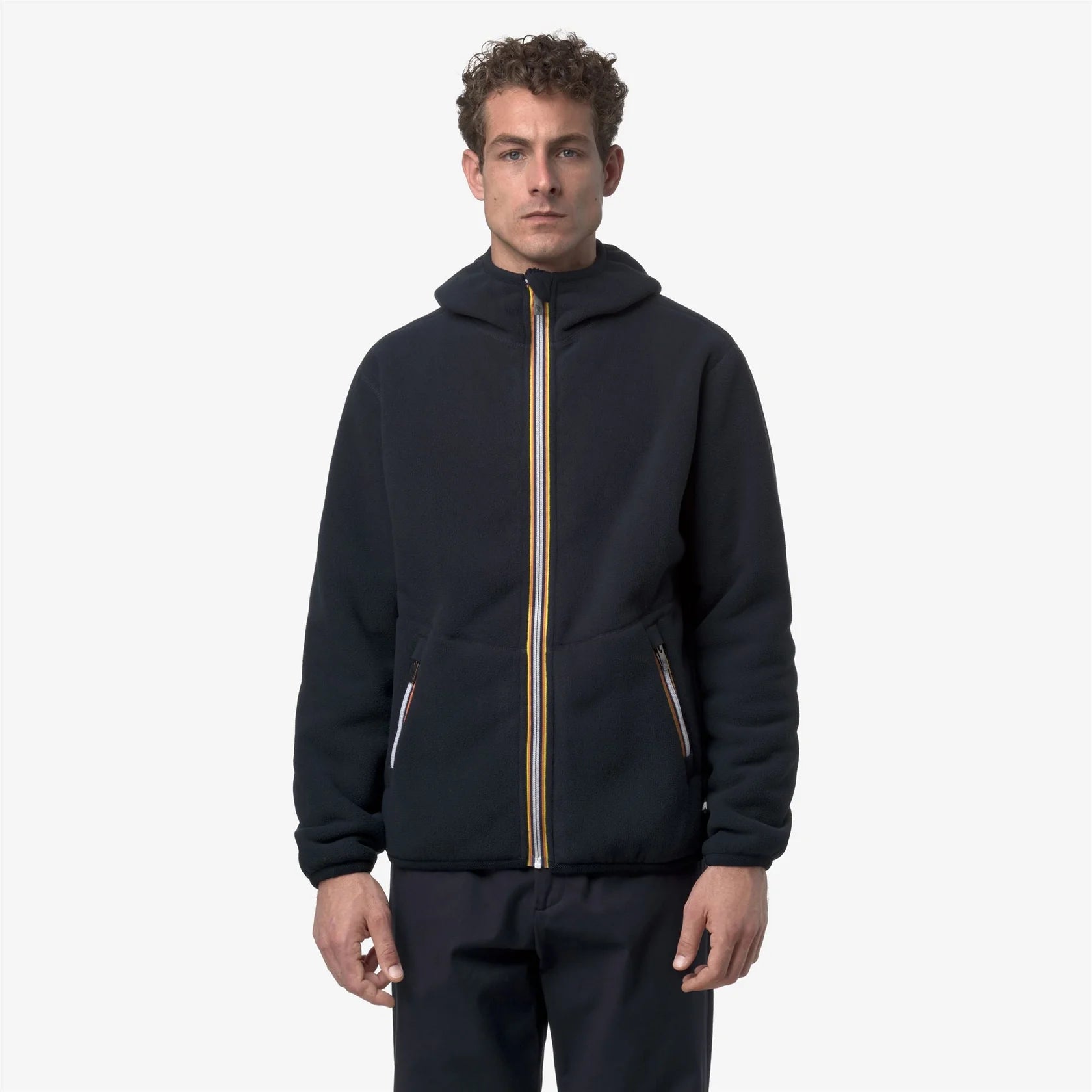 vest K-Way jack sherpa polar double bleu marine 