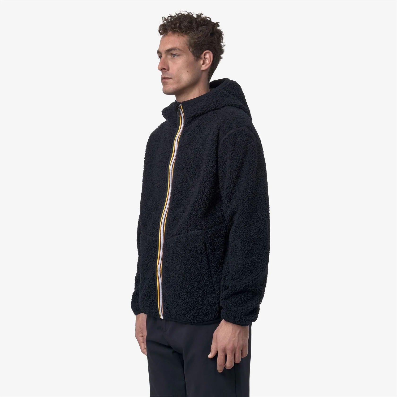 vest K-Way jack sherpa polar double bleu marine 