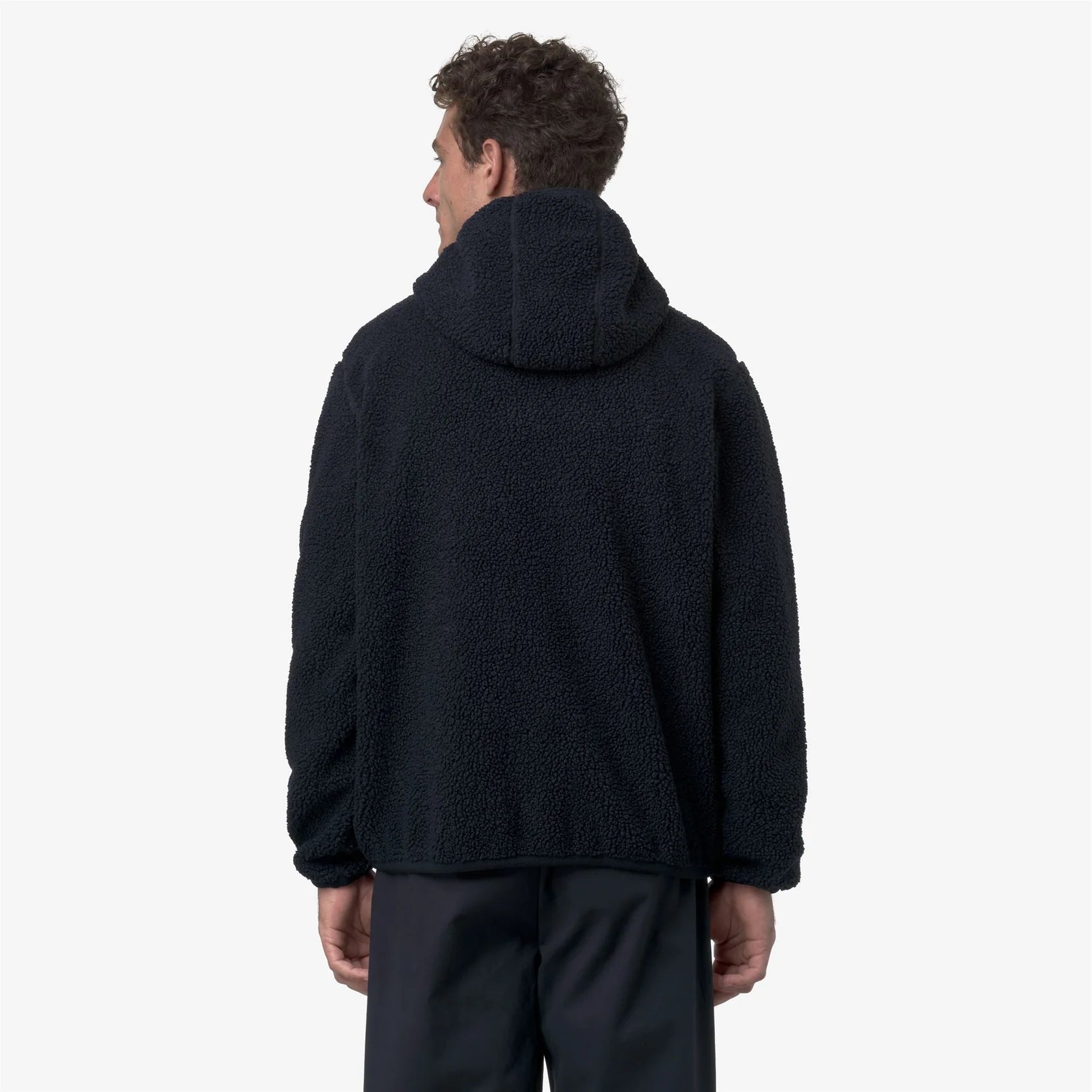 vest K-Way jack sherpa polar double bleu marine 