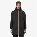 K-Way Le Vrai 4.0 Warm Eiffel Noir Mixte – Veste imperméable coupe-vent unisexe, Automne/Hiver