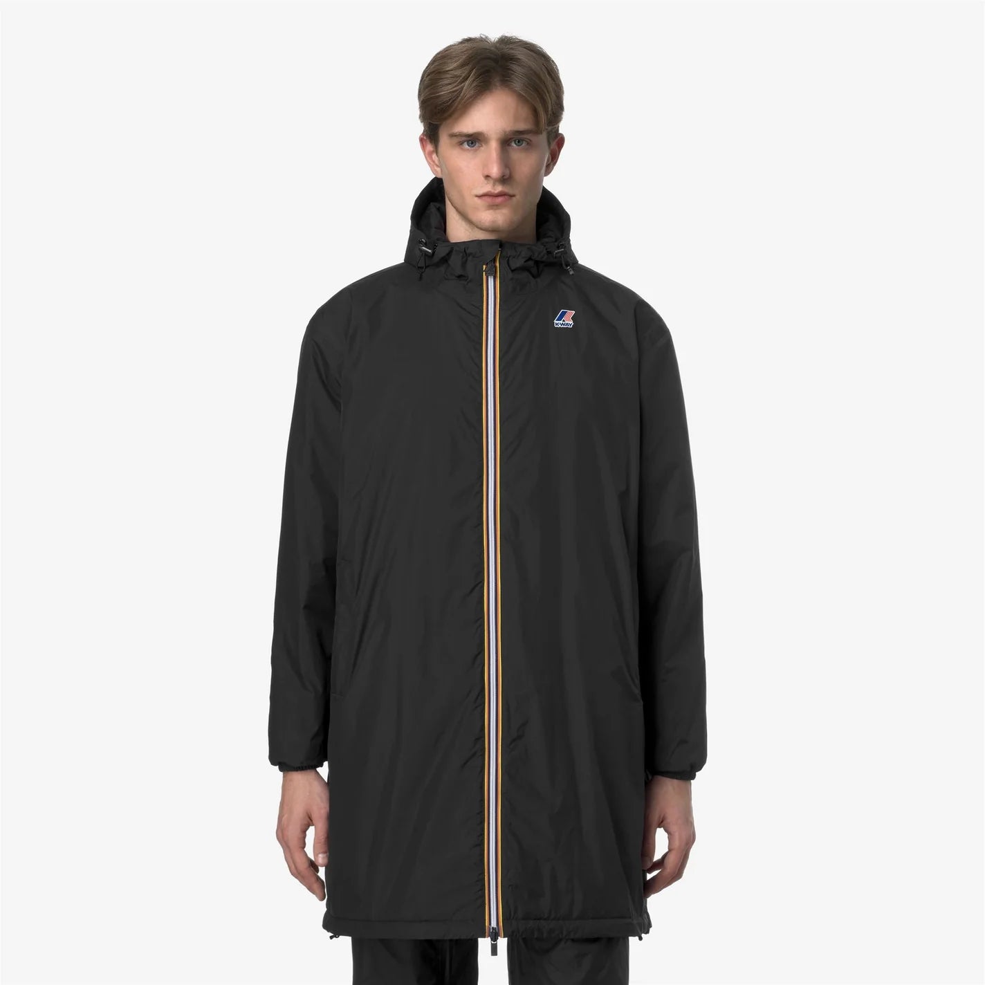 K-Way Le Vrai 4.0 Warm Eiffel Noir Mixte – Veste imperméable coupe-vent unisexe, Automne/Hiver
