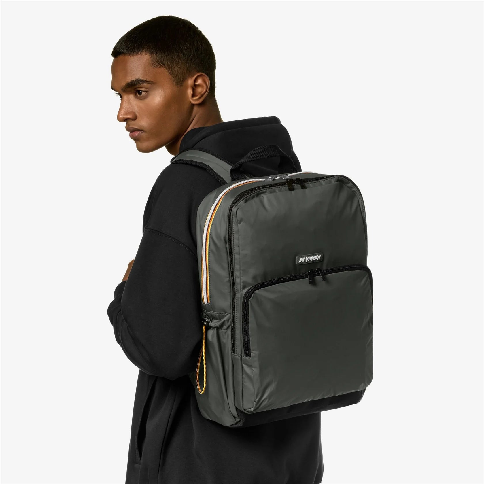 Sac à dos K-Way Gizy Kaki – Imperméable, Unisexe, Scolaire & Randonnée