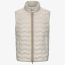 K-Way Doudoune Sans Manches VALEN QUILTED WARM Homme Beige – Veste Impermeable Légère Paquetable