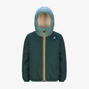 Kway enfant Orsetto bicolore vert – Veste imperméable légère mixte