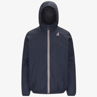 K-Way Le Vrai 4.0 Claude Mixte - Imperméable Warm bleu marine, Coupe-Vent Capuche, Hiver Automne, Tailles XS à 3XL