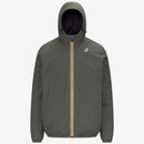 K-Way Le Vrai 4.0 Claude Mixte - Imperméable Warm Green Blackish, Coupe-Vent Capuche, Hiver Automne, Tailles XS à 3XL