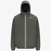 K-Way Le Vrai 4.0 Claude Mixte - Imperméable Warm Green Blackish, Coupe-Vent Capuche, Hiver Automne, Tailles XS à 3XL