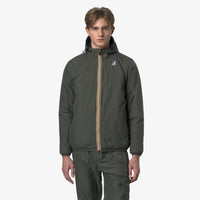 K-Way Le Vrai 4.0 Claude Mixte - Imperméable Warm Green Blackish, Coupe-Vent Capuche, Hiver Automne, Tailles XS à 3XL
