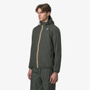 K-Way Le Vrai 4.0 Claude Mixte - Imperméable Warm Green Blackish, Coupe-Vent Capuche, Hiver Automne, Tailles XS à 3XL