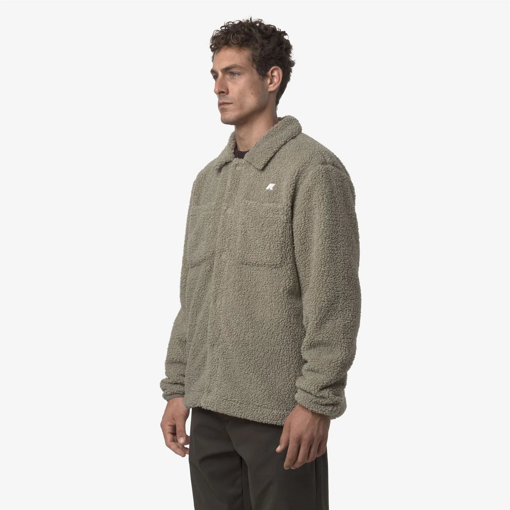 veste K-Way Cameron Sherpa polar green oak 