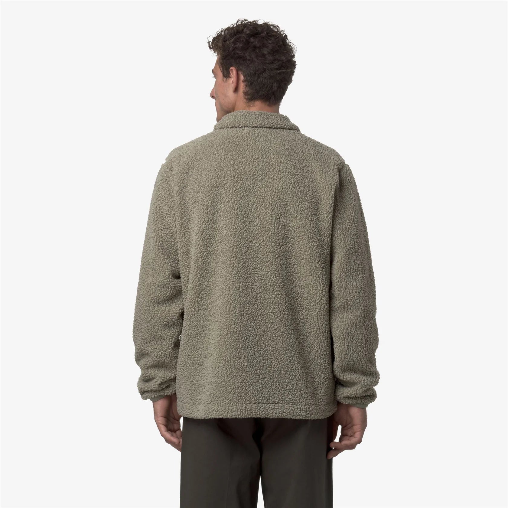 veste K-Way Cameron Sherpa polar green oak 