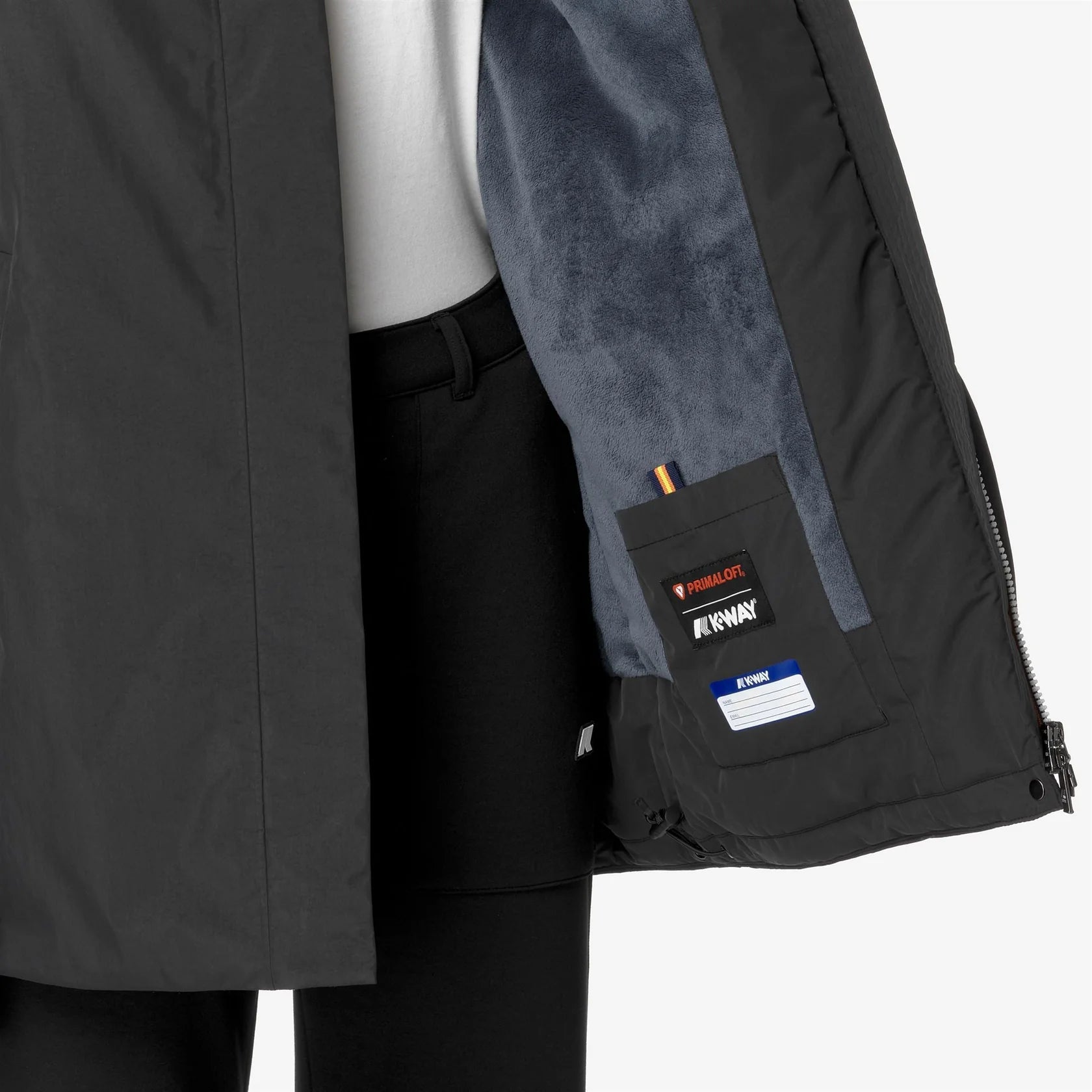 Parka K-Way Sophie Soft Touch Mamotta Noir 