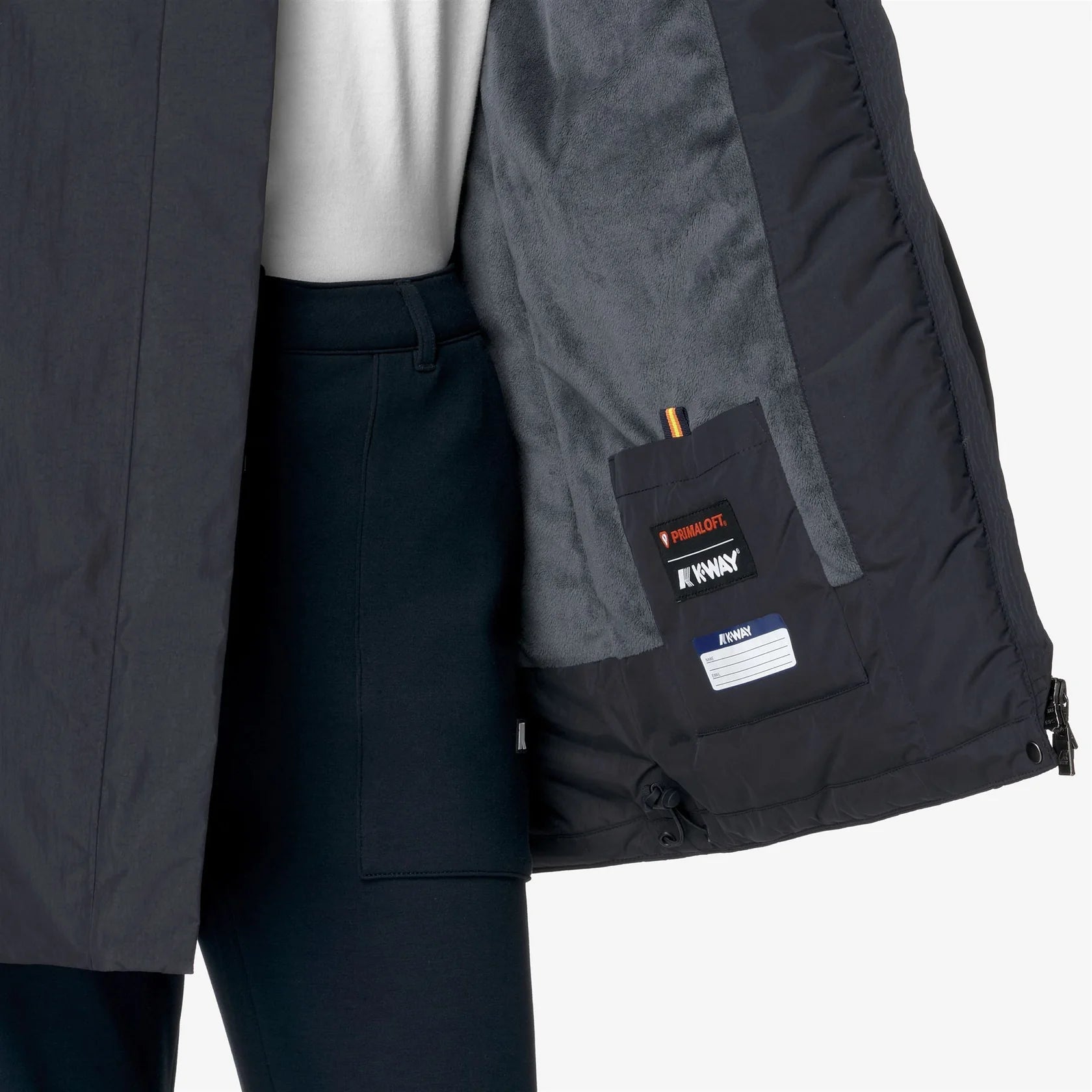 Parka K-Way Femme Sophie Marmotta bleu marine imperméable – Urban Chic