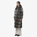 K-Way Doudoune Longue Femme Ruenne Thermo Pearly – Black Olive Combo | Imperméable, Chaud, Hiver, Durable
