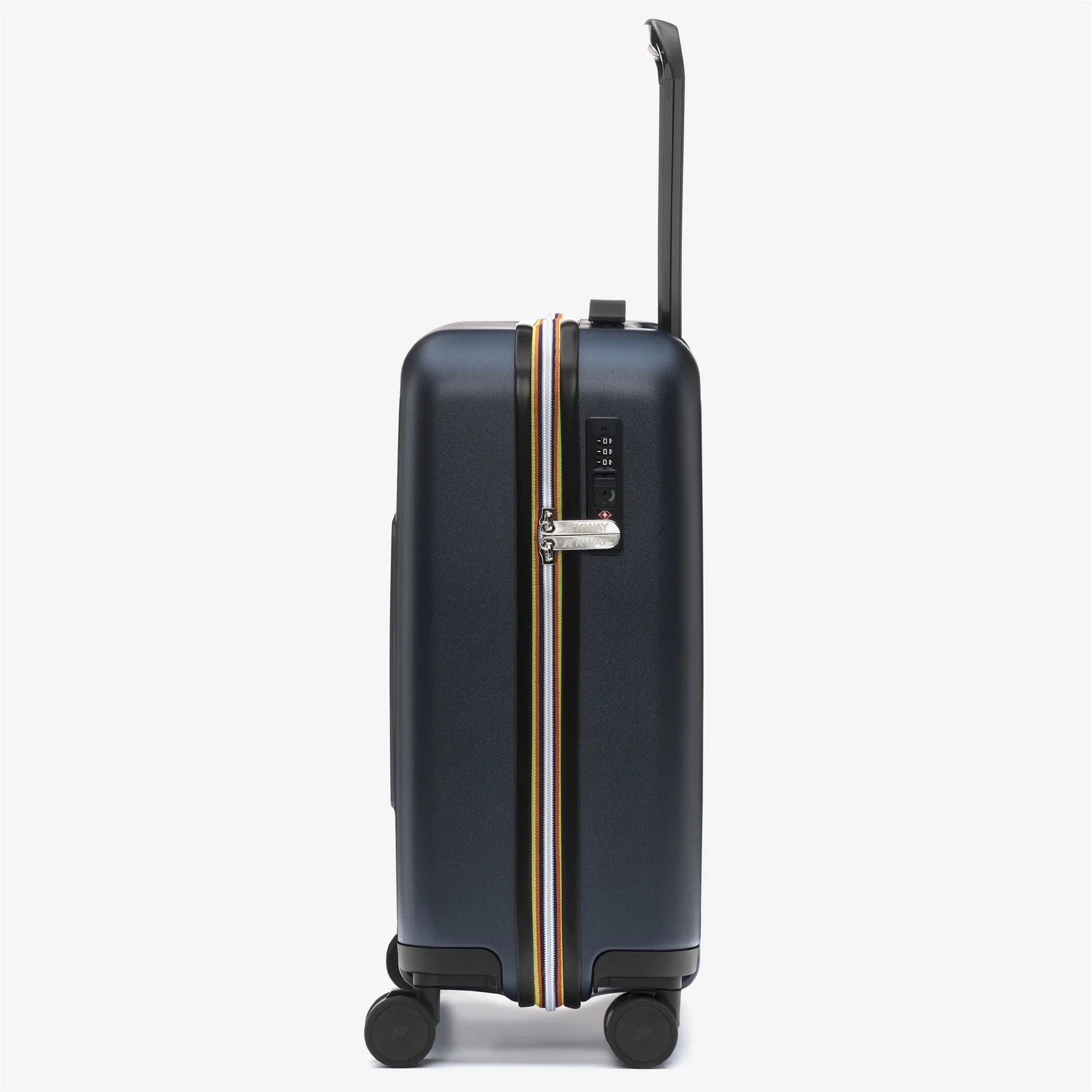 Valise K-Way Bleu Marine en Polycarbonate - Bagage Cabine Léger, Résistant et Design Urbain