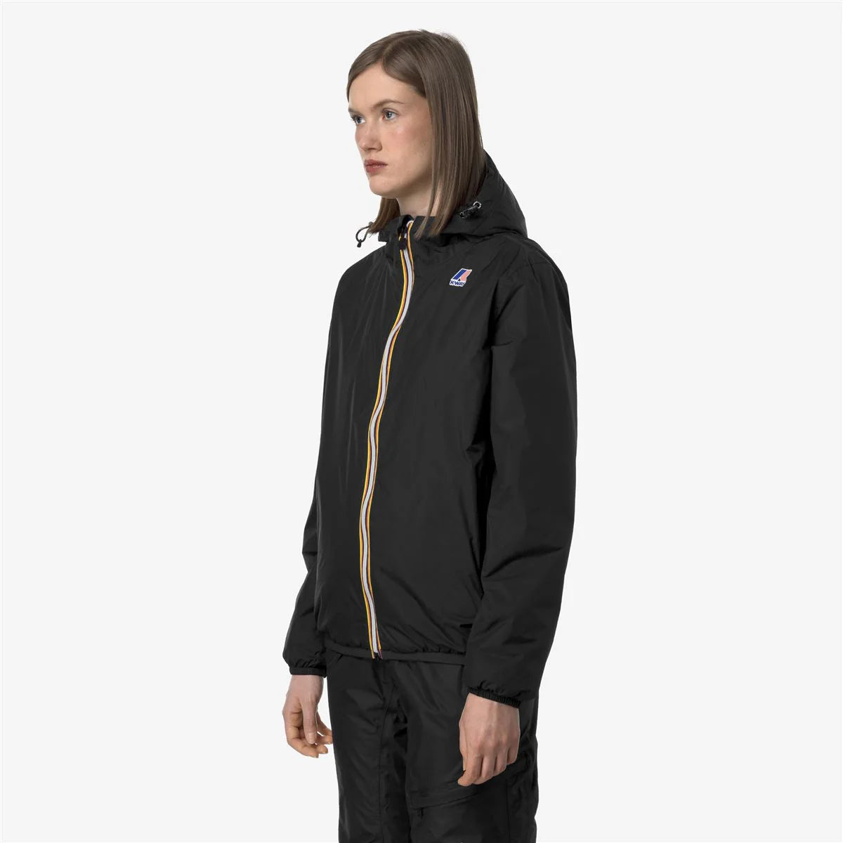 K-Way Le Vrai 4.0 Claude Mixte - Imperméable Warm Noir, Coupe-Vent Capuche, Hiver Automne, Tailles XS à 3XL