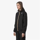 K-Way Le Vrai 4.0 Claude Mixte - Imperméable Warm Noir, Coupe-Vent Capuche, Hiver Automne, Tailles XS à 3XL