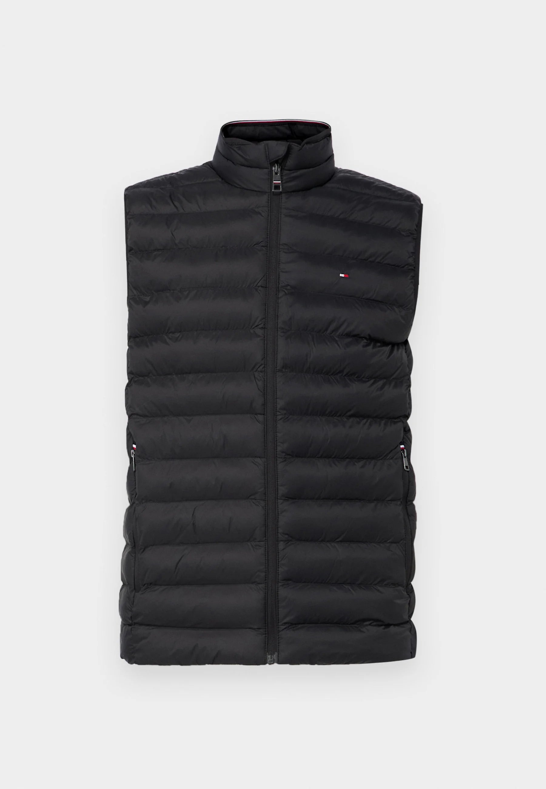 Doudoune sans manches homme Tommy Hilfiger noire – Gilet matelassé léger, confort, hiver mi-saison.