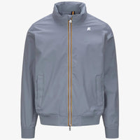 K-Way Amaury Homme – Veste Imperméable Stretch Nylon Jersey Gris Moyen, Coupe-Vent Confort
