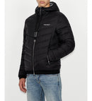 Doudoune à capuche Armani Exchange Noir pour homme – Puffer jacket hiver légère et chaude