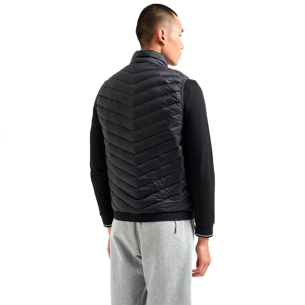 Doudoune sans Manches Homme Noir – Armani Exchange | Gilet Paquetable mi-saison
