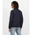 Doudoune Homme Armani Exchange Bleu Marine - Manteau Puffer Imperméable, Hiver, Confort Premium