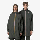 K-Way Le Vrai 3.0 Eiffel Green Blackish- Veste longue unisexe paquetable